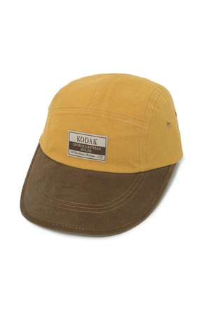 로고 커브드챙 캠프캡 BEIGE