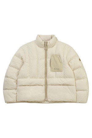 중량 스텐넥 덕 다운 자켓 우먼 IVORY