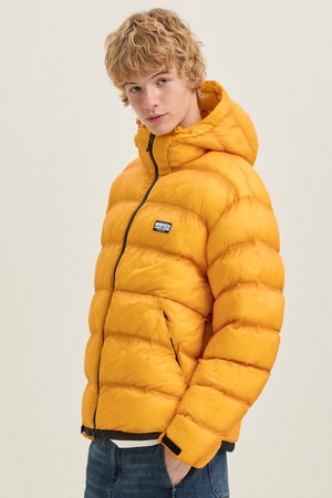 컬러라마 코델 패딩 자켓 YELLOW