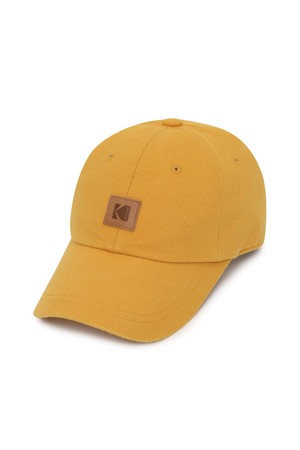 릴렉스핏 레더 로고 볼캡 YELLOW
