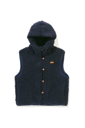 브라우니 보아퍼 후드 베스트 우먼 NAVY
