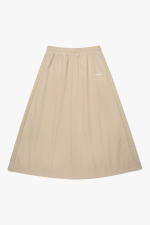 쿨웨이브 맥시 롱 스커트 BEIGE
