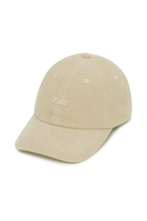 코듀로이 워싱 로고 볼캡 IVORY