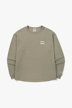 와플 긴팔 티셔츠 KHAKI