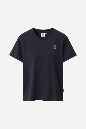 여성) 에센셜 반팔 티셔츠(NAVY)