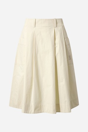 여성) 시티 코튼 스커트(IVORY)