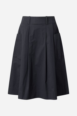 여성) 시티 코튼 스커트(CHARCOAL)