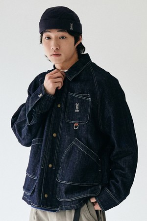 남성) 린넨 데님자켓 (DARK INDIGO)