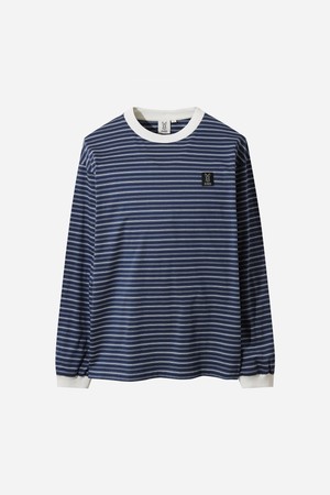 유니) 멀티 스트라이프 긴팔 티셔츠(NAVY)