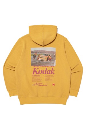 씨너리 그래픽 후드 티셔츠 YELLOW