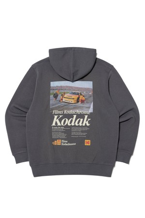 씨너리 그래픽 후드 티셔츠 CHARCOAL