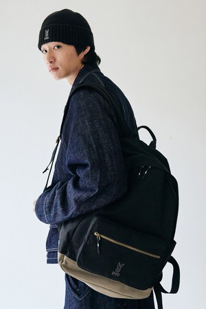 워크 코튼 백팩(BLACK)