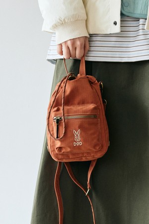 워크 코튼 버킷백(D.ORANGE)