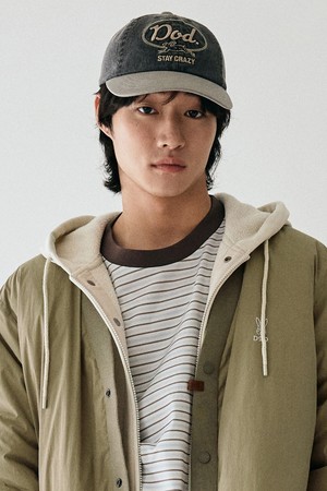 워크코튼 배색캡(CHARCOAL GREY)