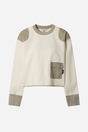 여성) 러기드 긴팔 티셔츠(IVORY)