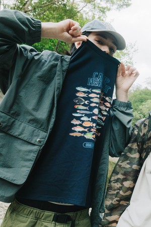 사카나 컬렉션 반팔 티셔츠 (NAVY)