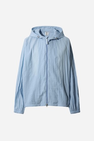 젠클 플리츠 후드 자켓 (L.SKYBLUE)