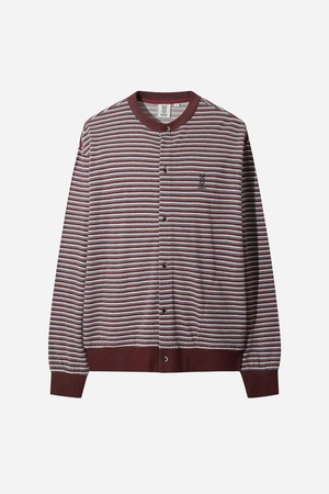 멀티 스트라이프 가디건(RED)