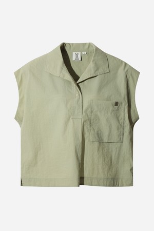 여성) 플로니 우븐 반팔(MELON)