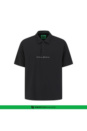 퍼포먼스 반팔 집업 티셔츠 BLACK (MAN)_BLACK-a