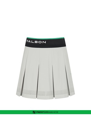 퍼포먼스 와이드 주름 스커트 LIGHT GRAY (WOMAN)_NOCOLOR-a