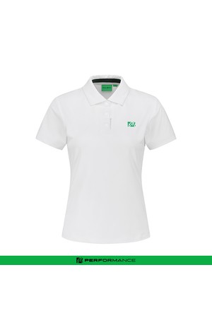 퍼포먼스 반팔 폴로 티셔츠 WHITE (WOMAN)_WHITE-a