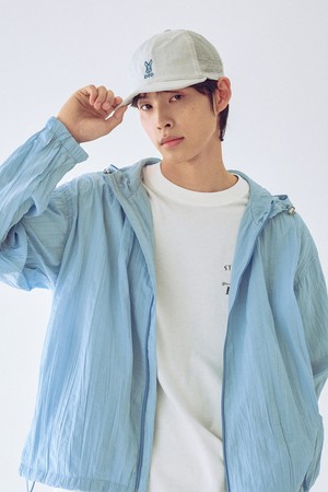 마이로 우븐 소프트 숏캡(L.GREY)