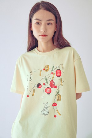 토락원 램프 반팔 티셔츠(CREAM)