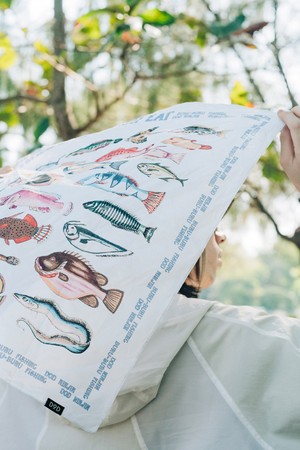 포이포이 스카프(IVORY DARK)