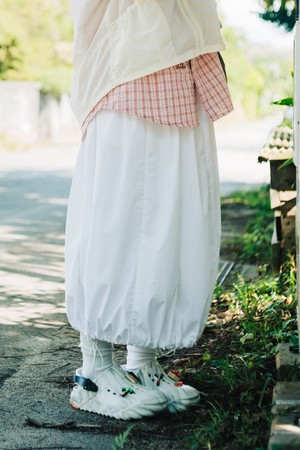 여성) 스루스루 벌룬핏 스커트(OFF WHITE 2)