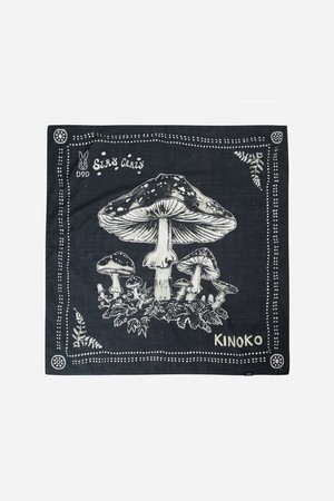 우드 키노코 스카프(BLACK)