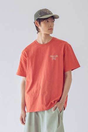캠프 라이프 반팔 티셔츠(ORANGE)