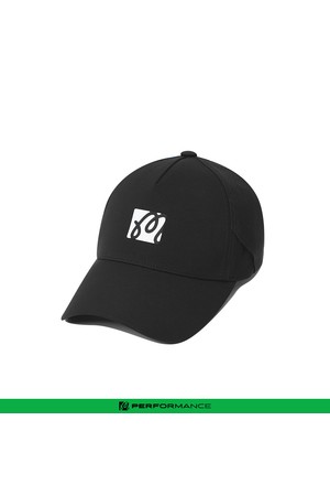 퍼포먼스 스트레치 타공 볼캡 BLACK_BLACK-a