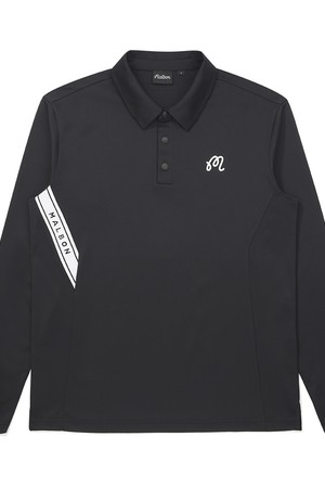 테크 긴팔 폴로 티셔츠 BLACK (MAN)_BLACK-a
