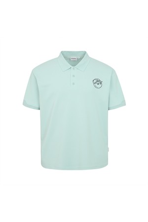 버킷 포인트 베이직 폴로 티셔츠 PASTEL BLUE (MAN)_BLUE-a