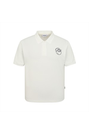 버킷 포인트 베이직 폴로 티셔츠 OFF WHITE (MAN)_WHITE-a