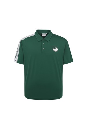 [온라인 단독] 소매 원포인트 폴로 티셔츠 GREEN (MAN)_GREEN-a