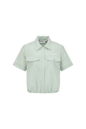 마이크로에어닷 아웃포켓 카라 피스테 LIGHT MINT (WOMAN)_GREEN-a
