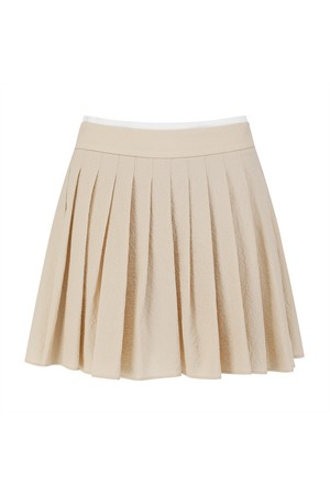 썸머 경량 플리츠 스커트 BEIGE (WOMAN)_BEIGE-a