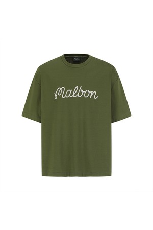 오버핏 말본레터링 라운드 DARK GREEN_GREEN-a