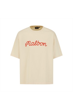 오버핏 말본레터링 라운드 CREAM_IVORY-a