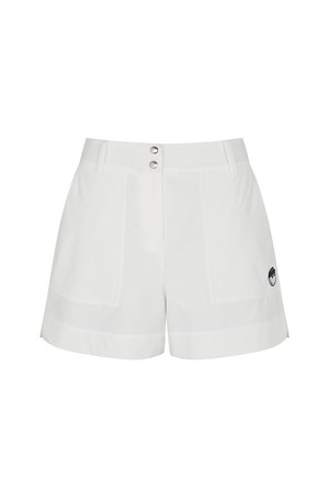 에센셜 밴드 하프 팬츠 OFF WHITE (WOMAN)_WHITE-a