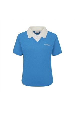 레이어드 카라 티셔츠 BLUE (WOMAN)_BLUE-a