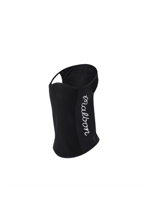 말본 로고 포인트 쿨링 넥 커버 마스크 BLACK_BLACK-a