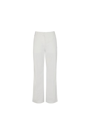 세미 와이드 부츠컷 팬츠 WHITE (WOMAN)_WHITE-a