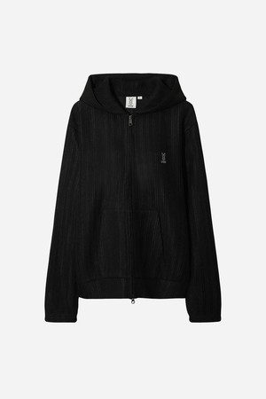 크로쉐 후드집업(BLACK)
