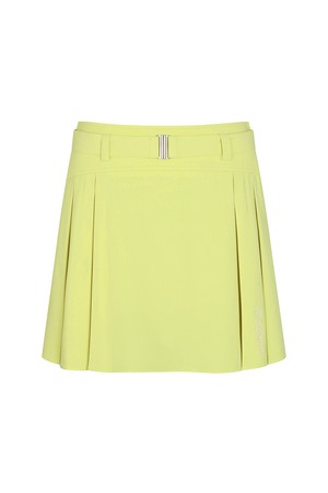 변형 플리츠 벨트 스커트 YELLOW (WOMAN)_YELLOW-a