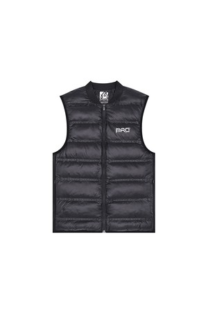 [더카트 단독] [Malbon Run Club] MRC 패딩 집업 베스트 BLACK (MAN)_BLACK-a