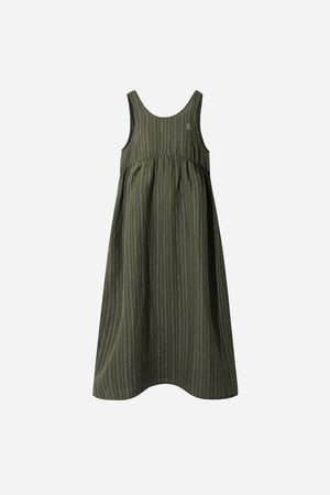 여성) 마사 스트라이프 원피스(KHAKI)