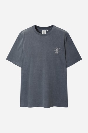 래빗 워싱 반팔 티셔츠(NAVY)